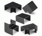 Accesorios surtidos para canaleta 12 x 7 mm / negro