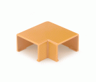 Enlace plano 90º para canaleta 12 x 7 mm / roble