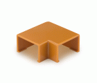Enlace plano 90º para canaleta 12 x 7 mm / cerezo