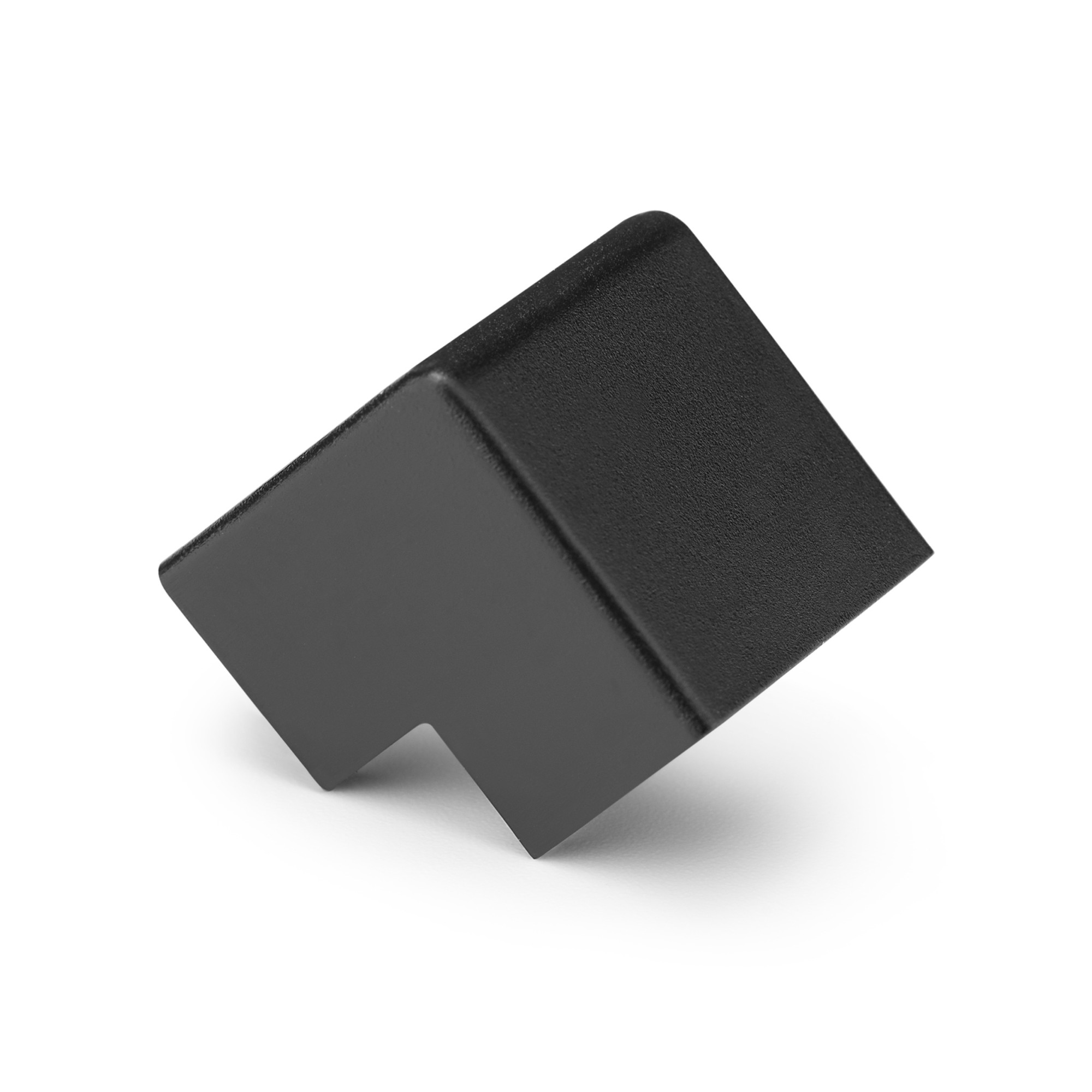 Enlace convexo para canaleta 12 x 7 mm / negro