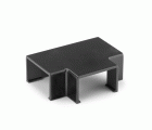 Enlace \"t\" para canaleta 12 x 7 mm / negro