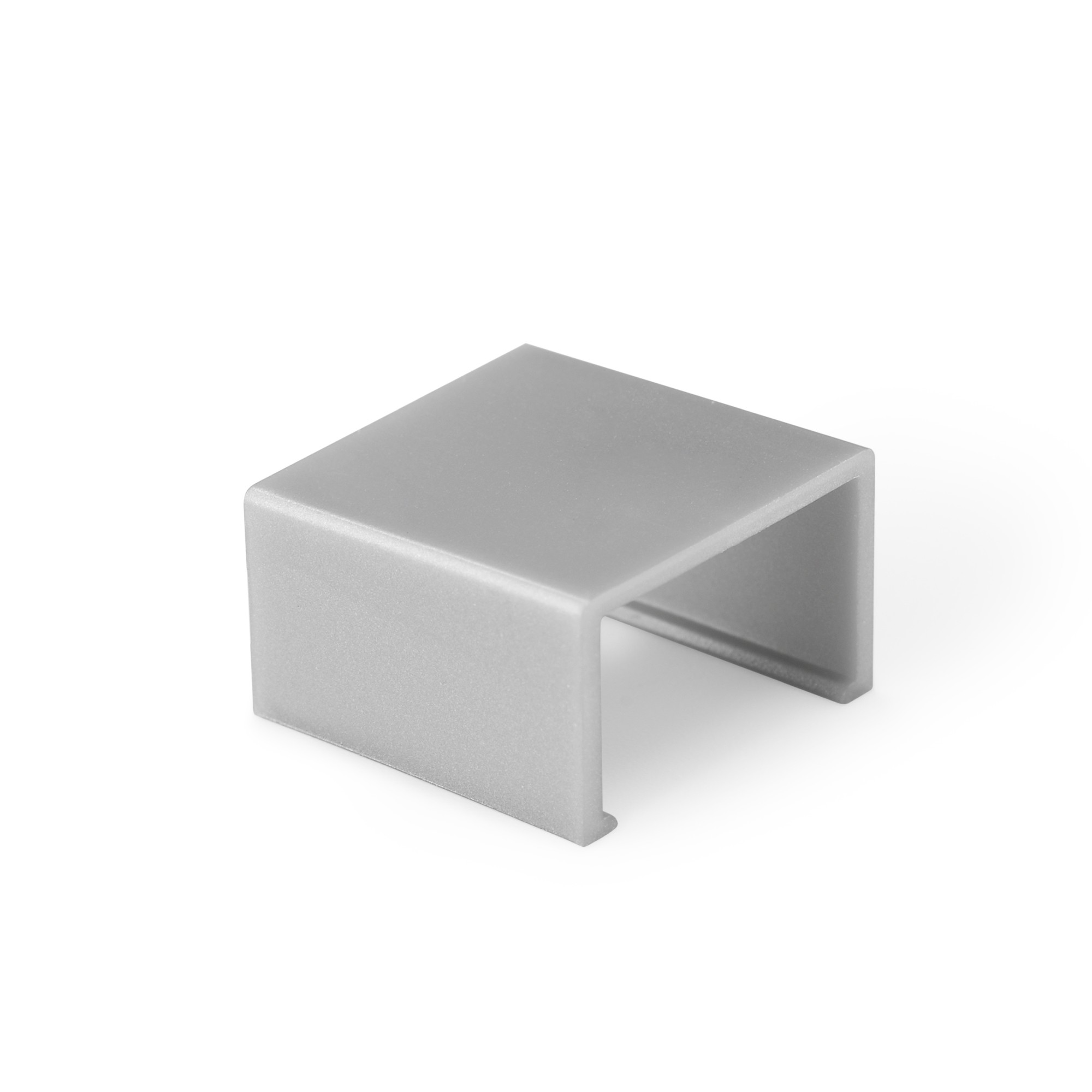 Enlace recto para canaleta 16 x 10 mm / gris metalizado