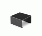 Enlace recto para canaleta 16 x 10 mm / negro