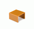 Enlace recto para canaleta 16 x 10 mm / cerezo