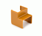 Enlace cóncavo para canaleta 16 x 10 mm / cerezo