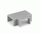 Enlace \"t\" para canaleta 16 x 10 mm / gris metalizado