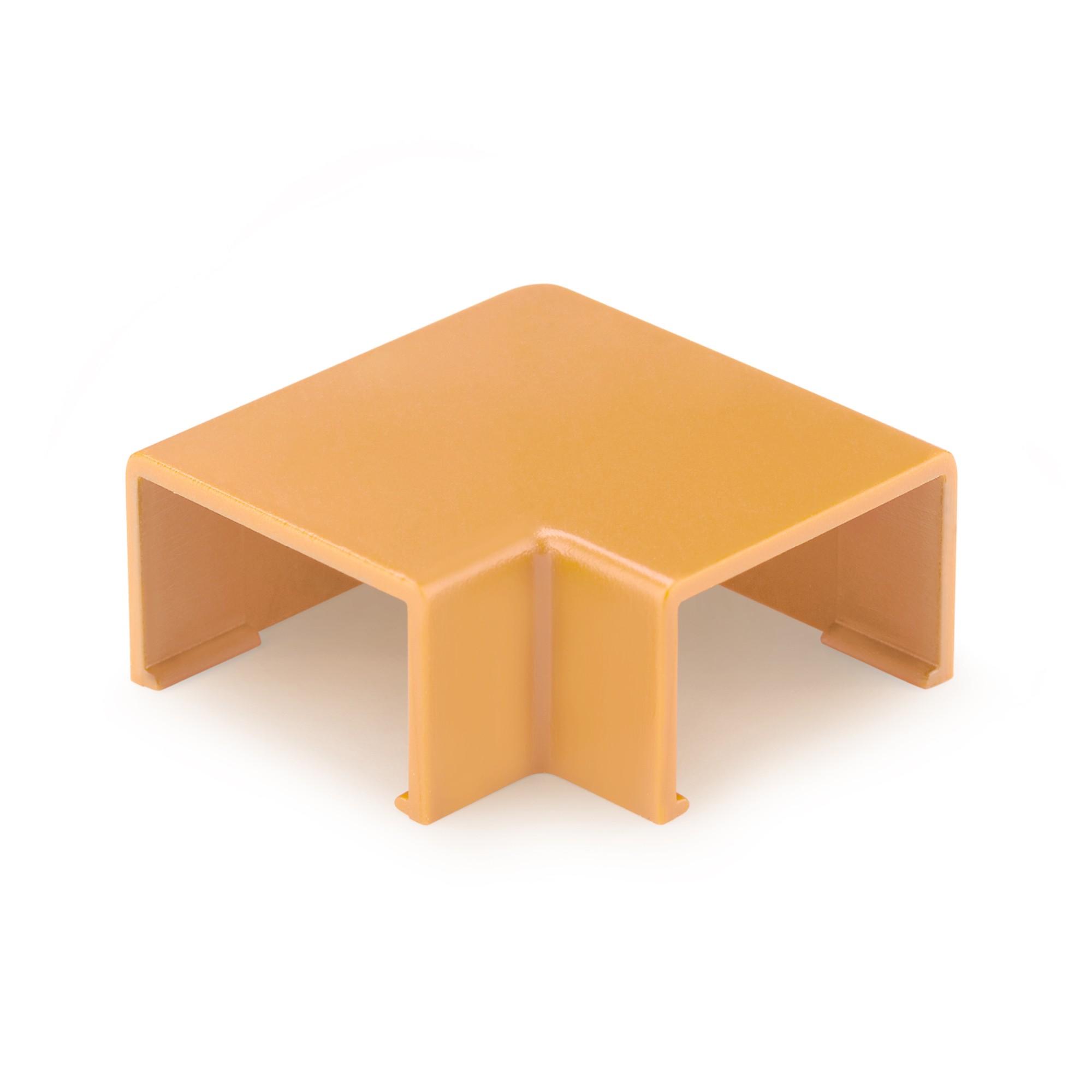 Enlace plano 90º para canaleta 21x11,5 mm / roble