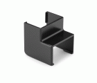 Enlace cóncavo para canaleta 21 x 11,5 mm / negro