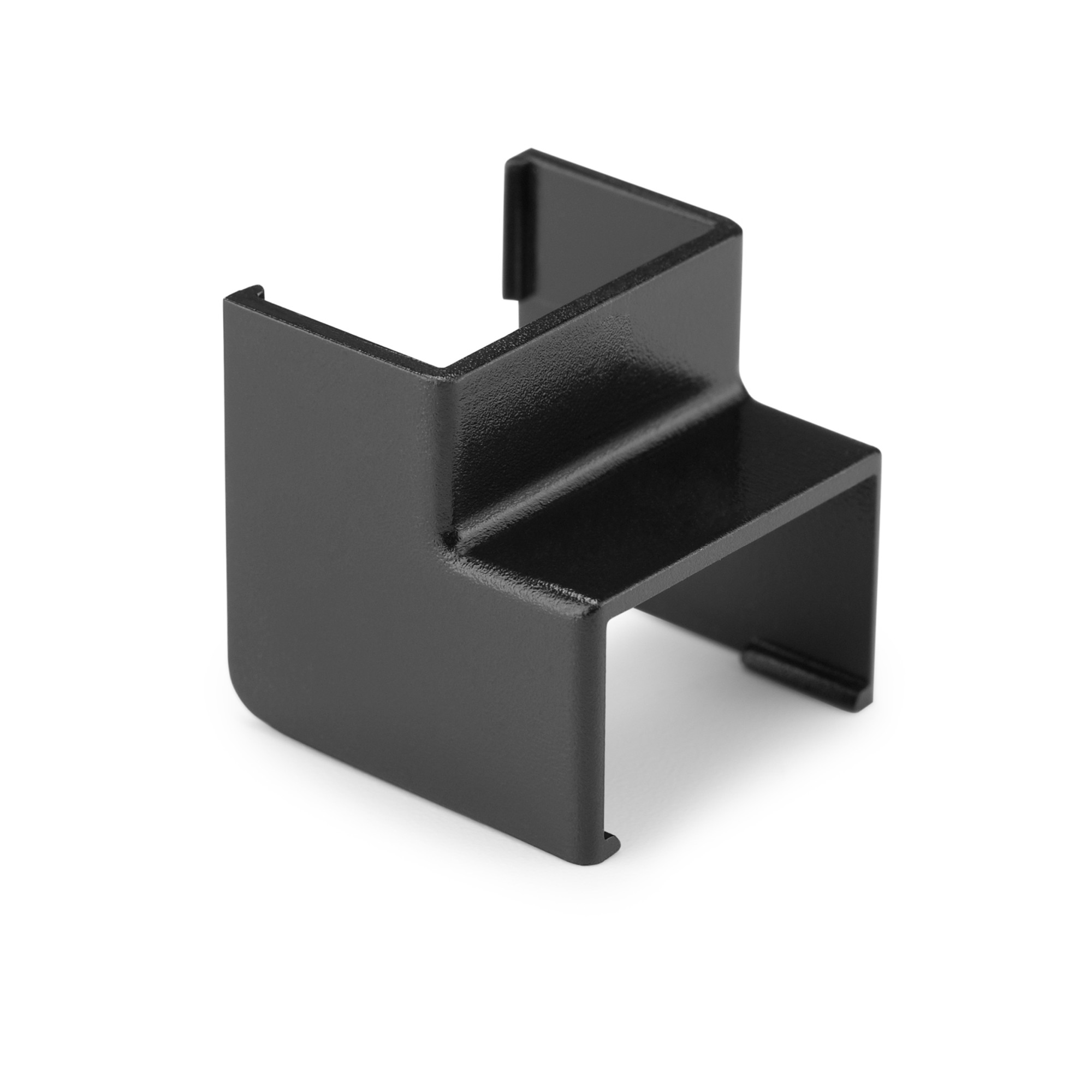 Enlace cóncavo para canaleta 21 x 11,5 mm / negro