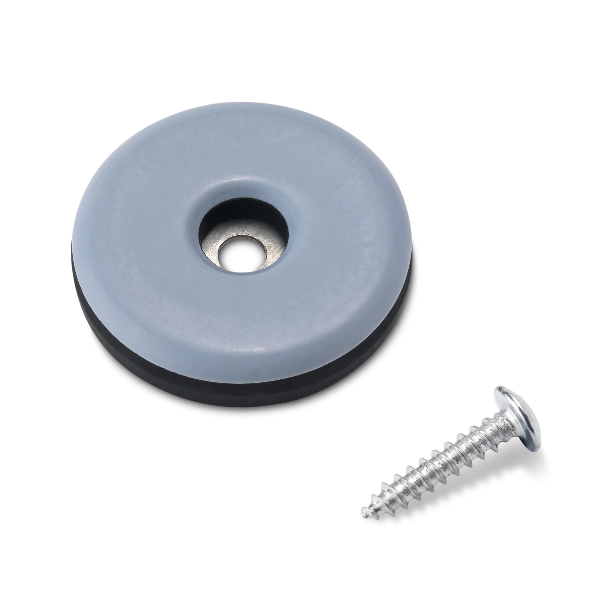 Deslizador mueble con tornillo ø 30 mm / gris