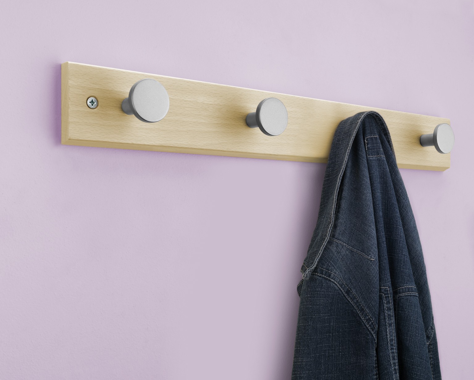 Colgador haya 4 pomos / wengué