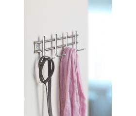 Colgador acero inoxidable 4 ganchos / acero inox.