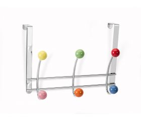 Mod.3720 Colgador sobrepuerta 3 ganchos dobles