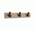 Colgador fresno NORDIK 3 ganchos / negro