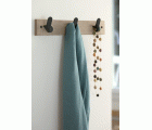 Colgador fresno NORDIK 3 ganchos / blanco