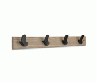 Colgador fresno NORDIK 4 ganchos / negro