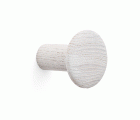 Colgador fresno individual con textura / blanco
