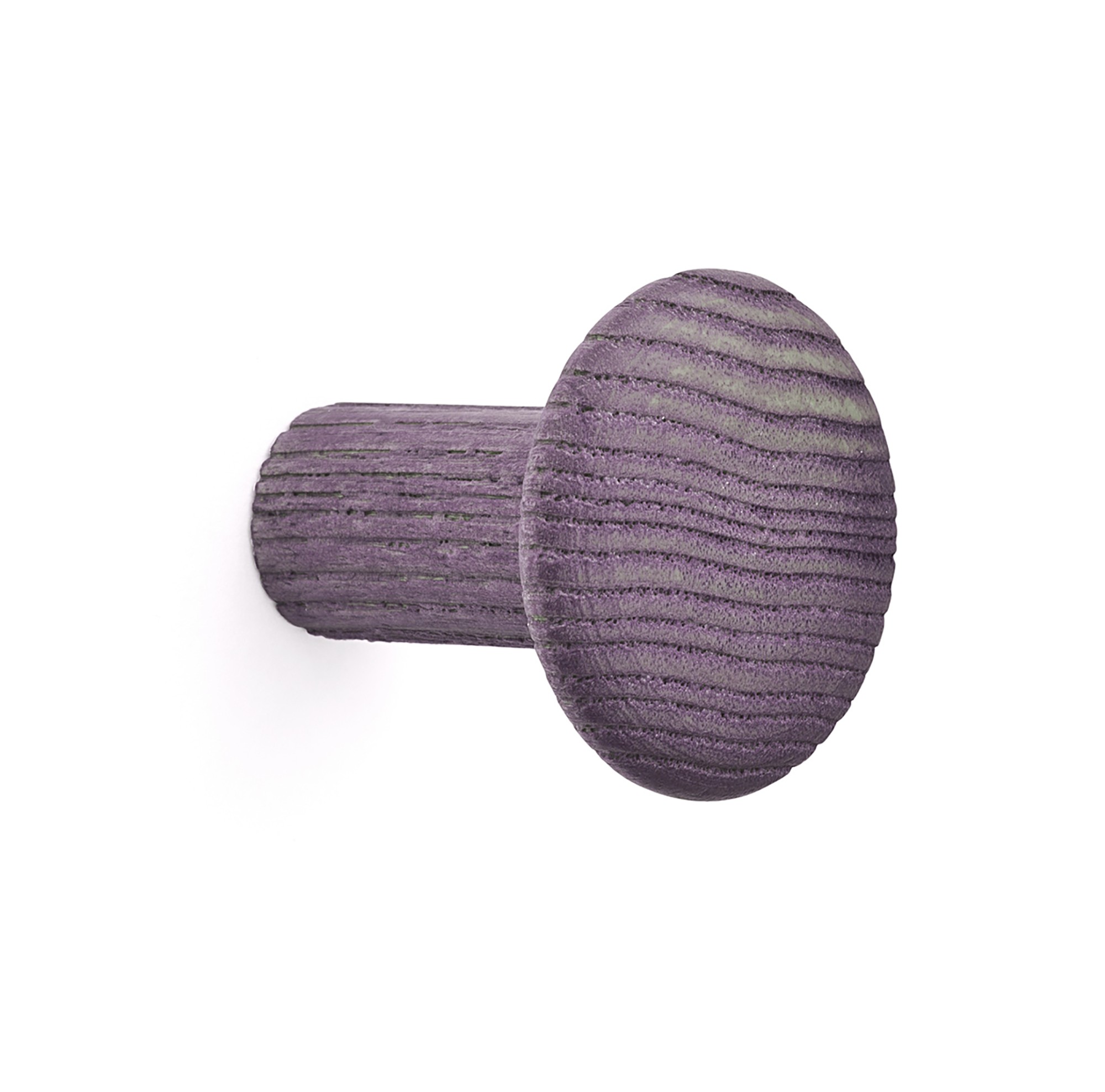 Colgador fresno individual con textura / lila