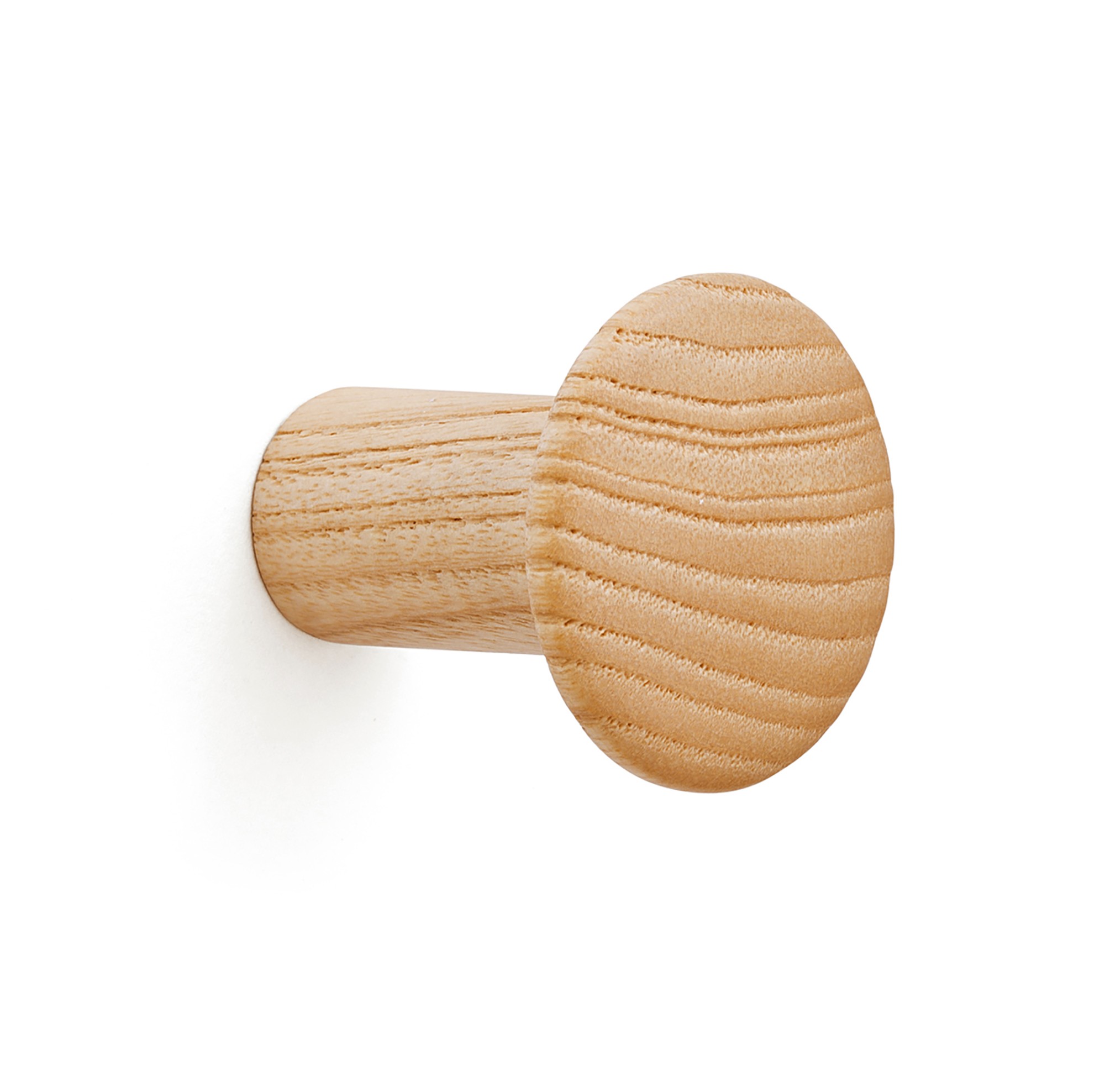 Colgador fresno individual con textura / natural