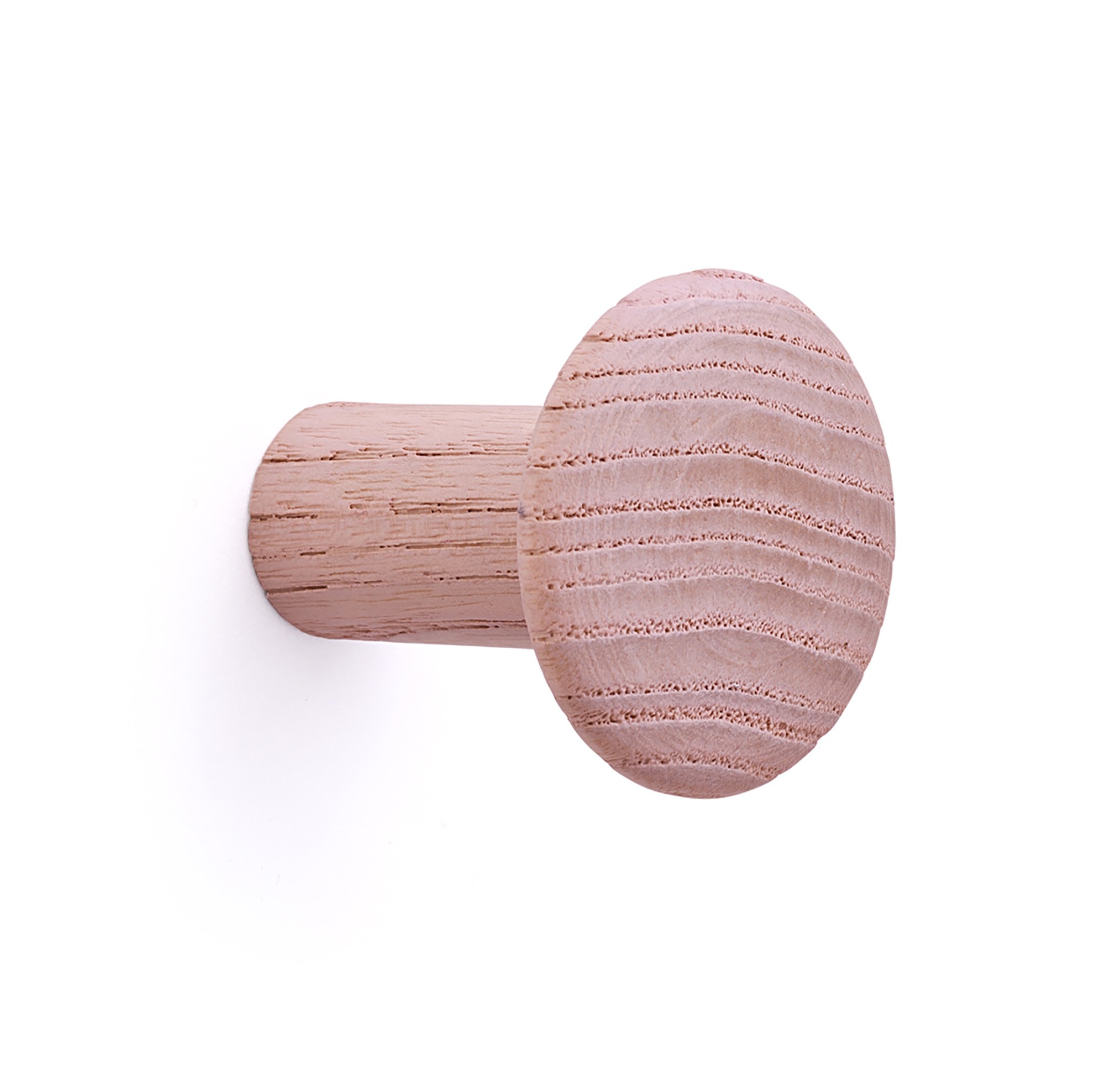 Colgador fresno individual con textura / rosa