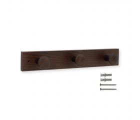 Mod.3733 Colgador fresno 3 pomos con textura