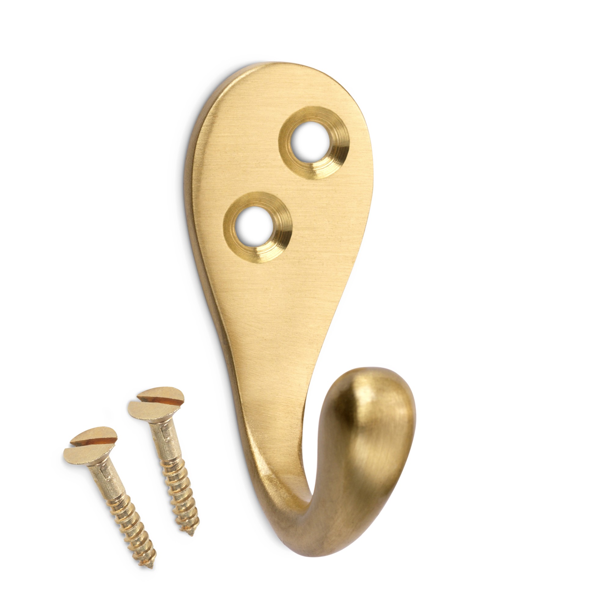 Colgador clásico de latón / latón satinado