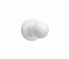 Colgador madera de pino 1 pomo / blanco