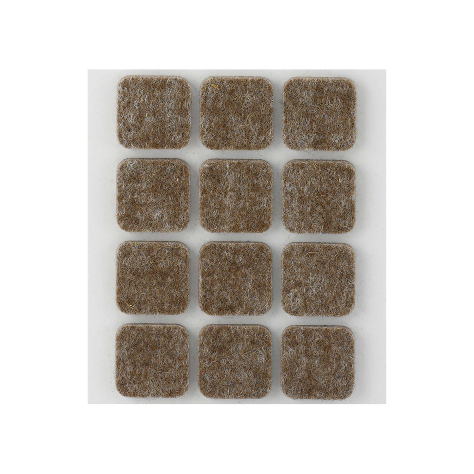 Fieltro lana adhesivo 22 x 22 mm / marrón