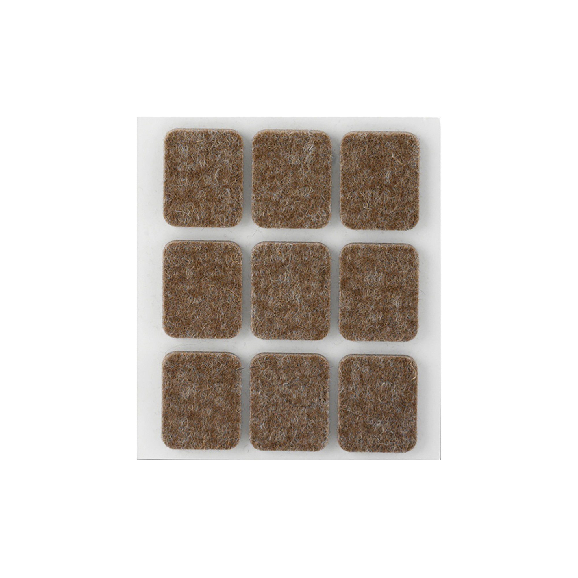 Fieltro lana adhesivo 29 x 23 mm / marrón