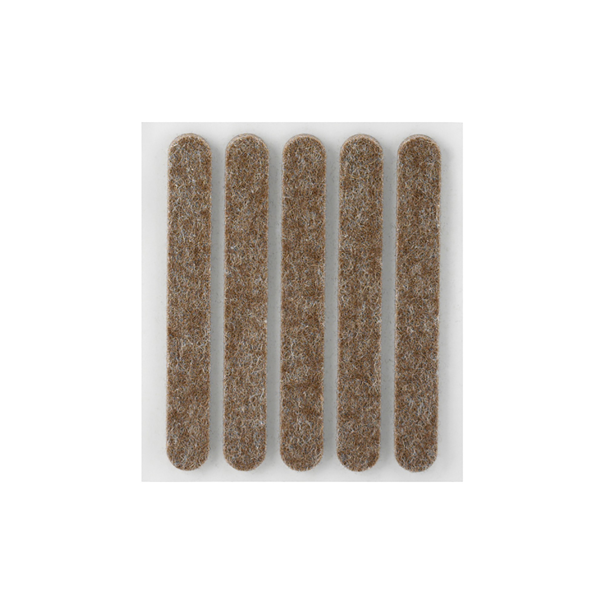 Fieltro lana adhesivo 95 x 12 mm / marrón