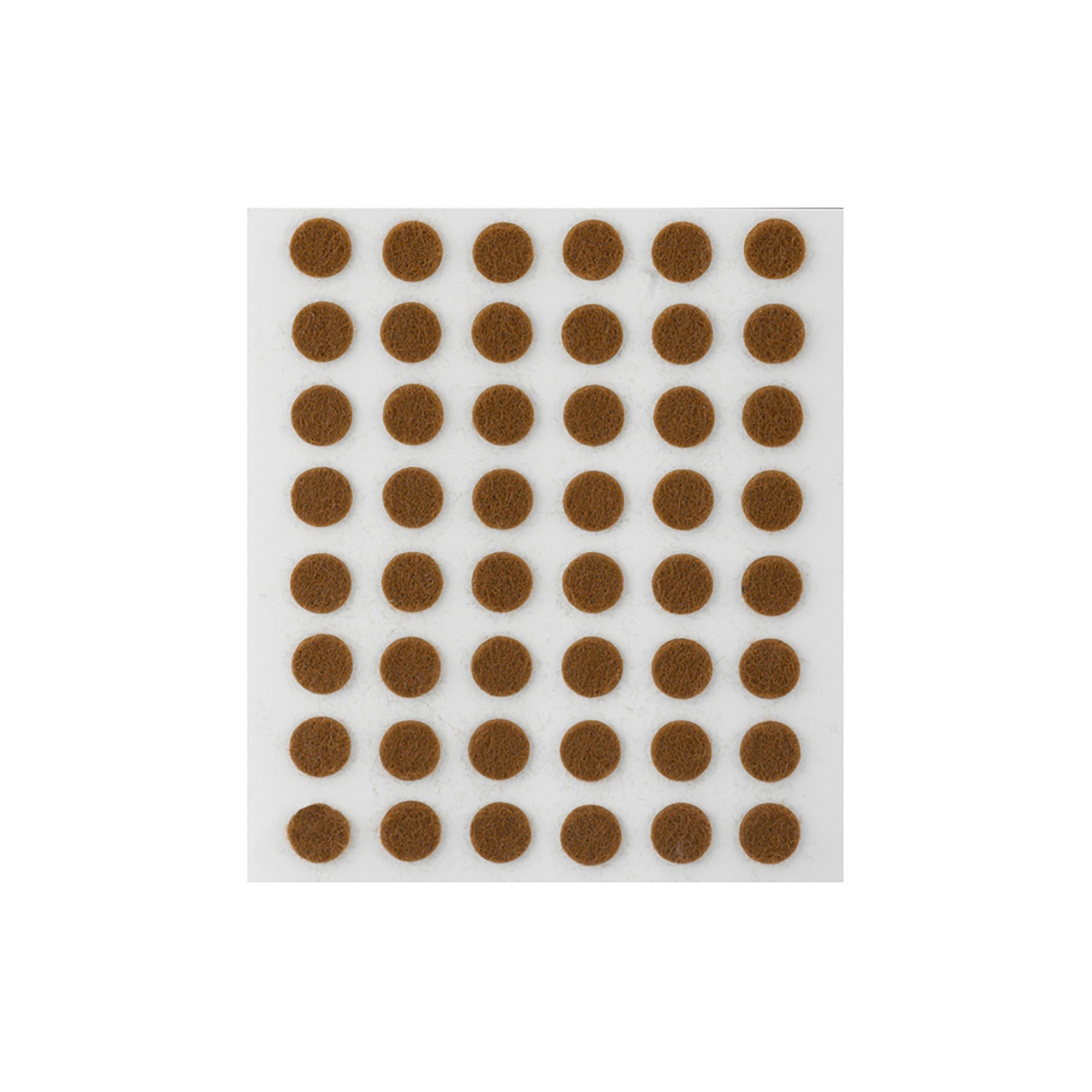 Fieltro lana adhesivo Ø 9 mm / marrón