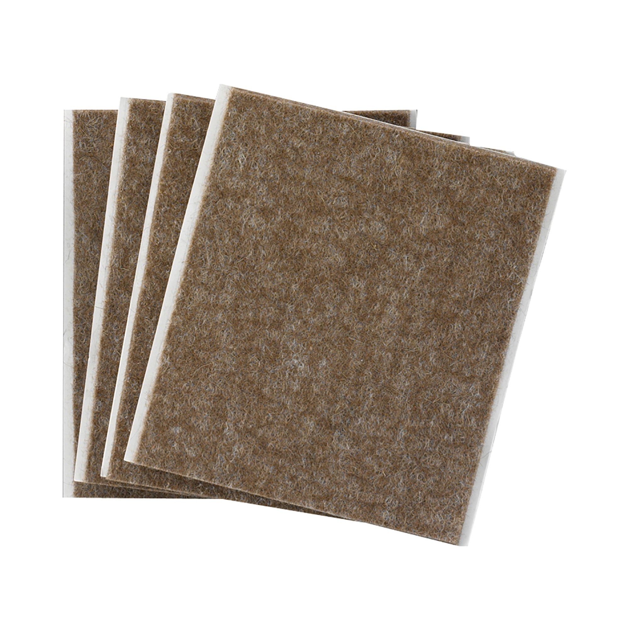 Fieltro lana adhesivo 100 x 85 mm / marrón