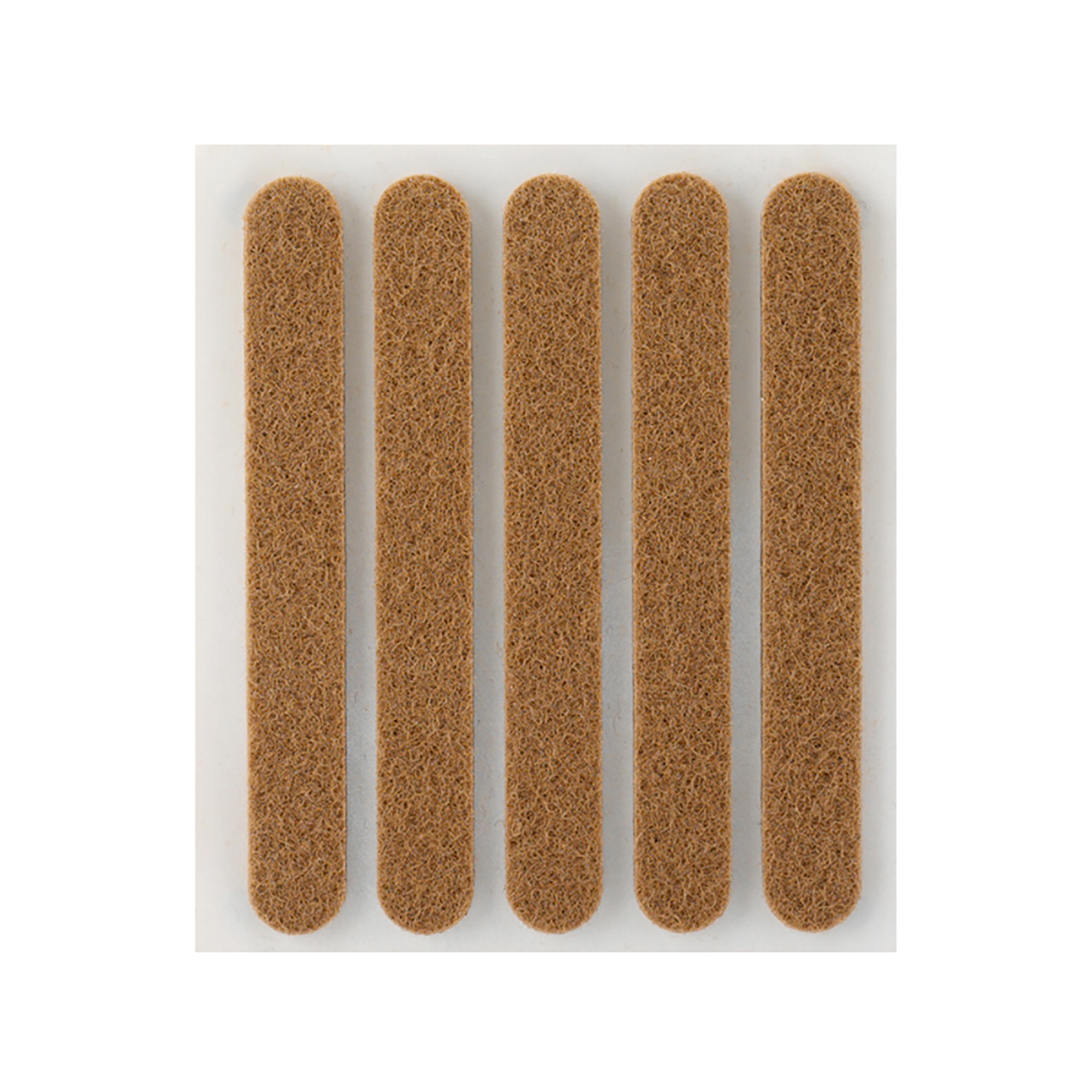 Fieltro sintético adhesivo 95 x 12 mm / marrón