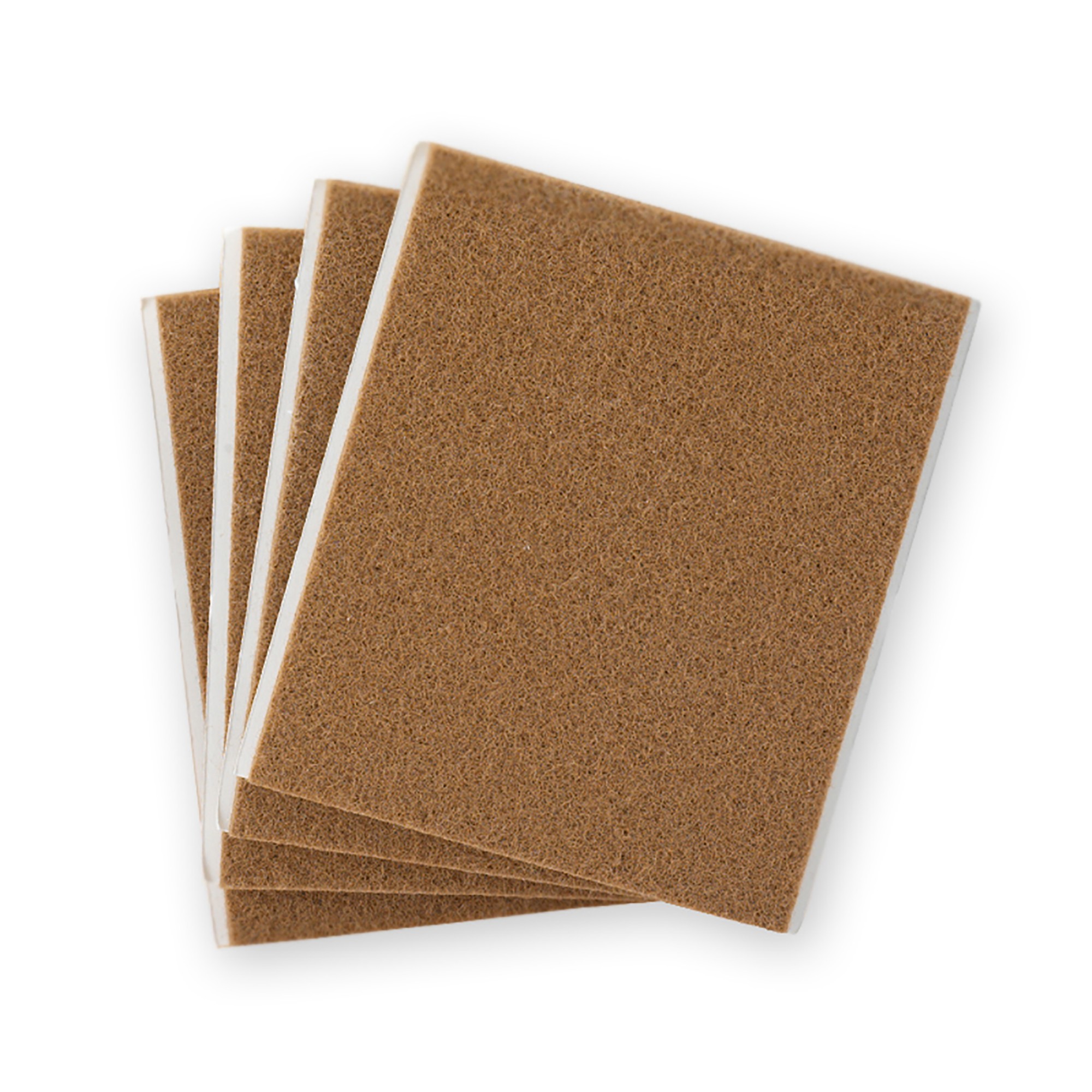 Fieltro sintético adhesivo 100 x 85 mm / marrón