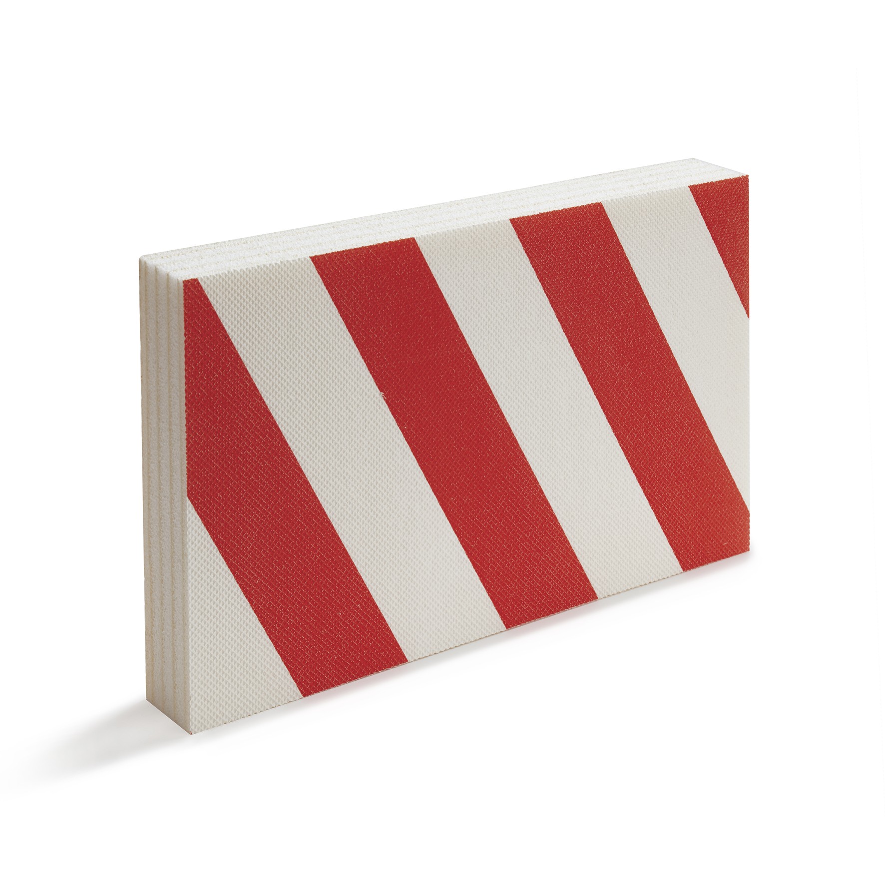 Protector parking frontal / rojo-blanco