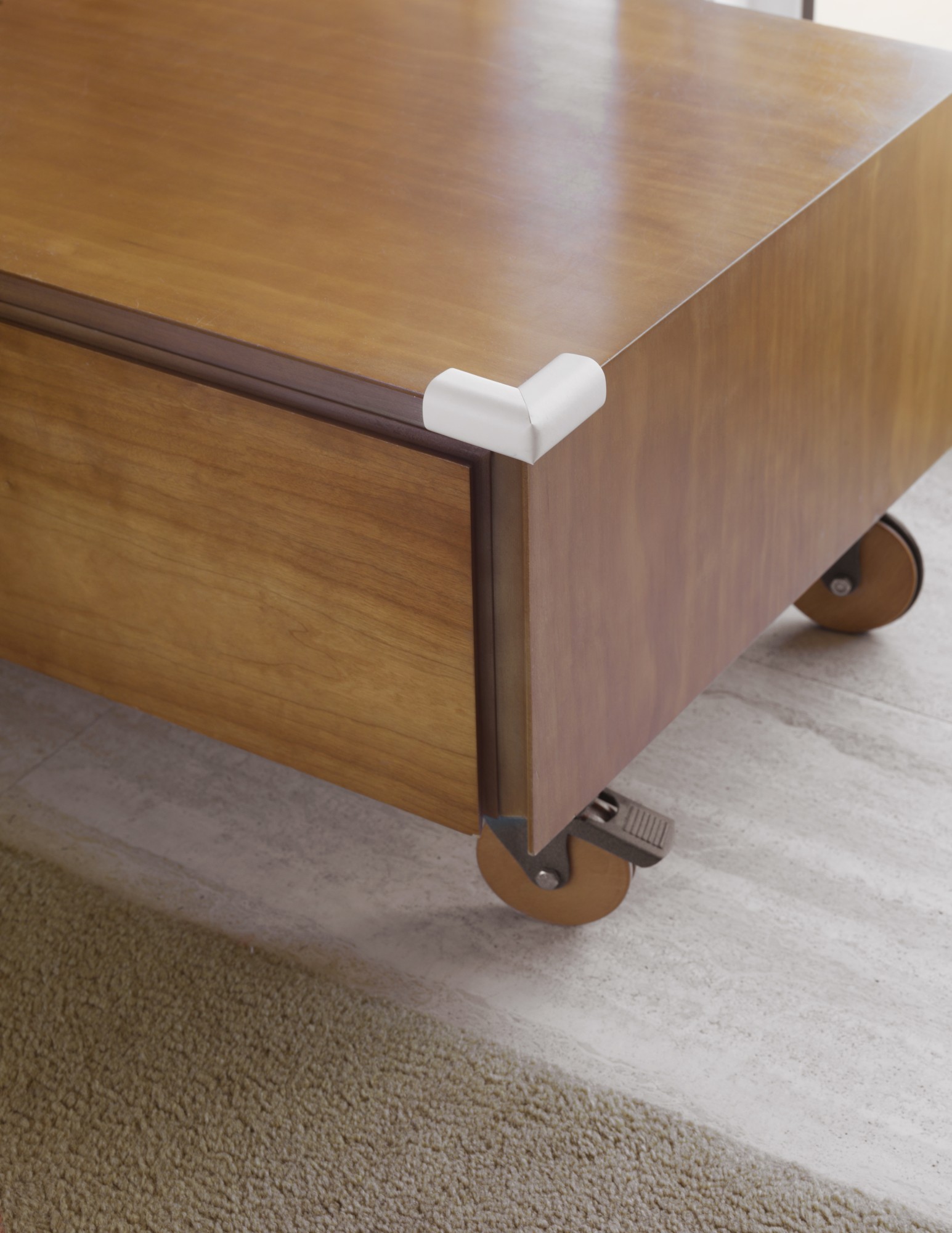 Protector de cantos acolchado / blanco