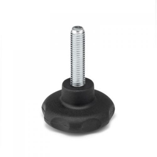 Pomo con espiga Ø 50 (M10x37) / negro