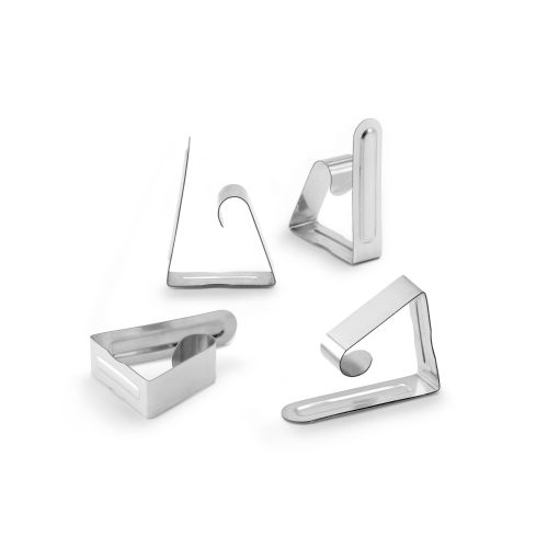 Mod.1194 Pinza sujeta-mantel metálica