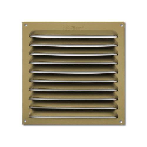 Rejilla  aluminio 150x150 mm / bronce