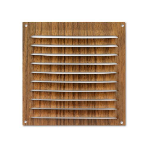 Rejilla  aluminio 150x150 mm / madera oscura