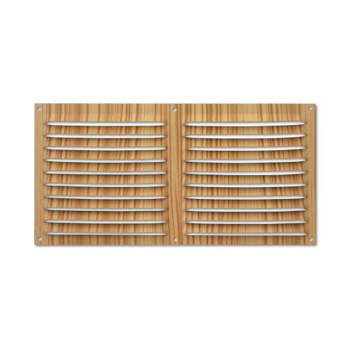 Rejilla  aluminio 150x300 mm / madera clara