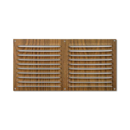 Rejilla  aluminio 150x300 mm / madera oscura