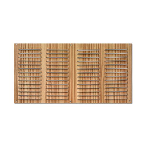 Rejilla  aluminio 200x400 mm / madera clara