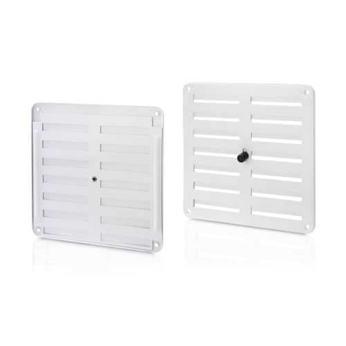 Rejilla aluminio regulable 170x170 mm / blanco