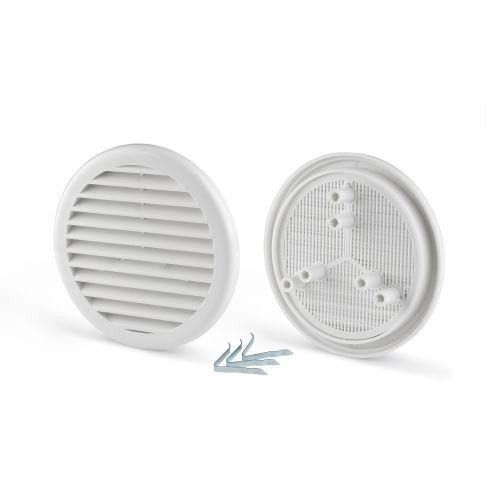 Mod.1267 Rejilla redonda con mosquitera Ø100-130mm.