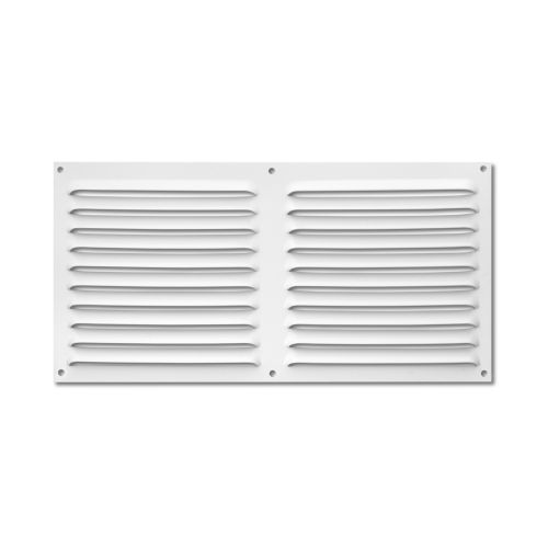 Rejilla aluminio 150x300 mm con mosquitera / blanco