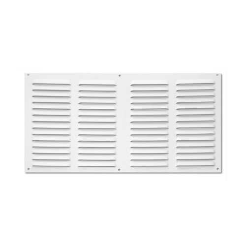 Rejilla aluminio 200x400 mm con mosquitera / blanco