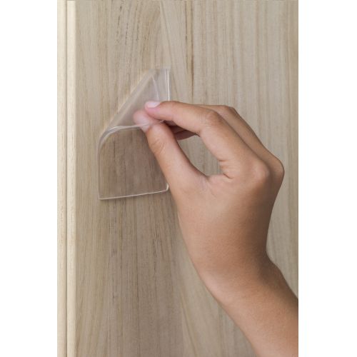 Placa de gel adherente reutilizable 80x60 mm. / transparente