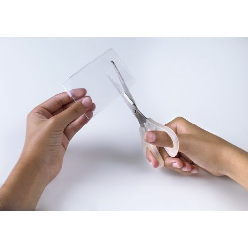 Placa de gel adherente reutilizable 80x60 mm. / transparente