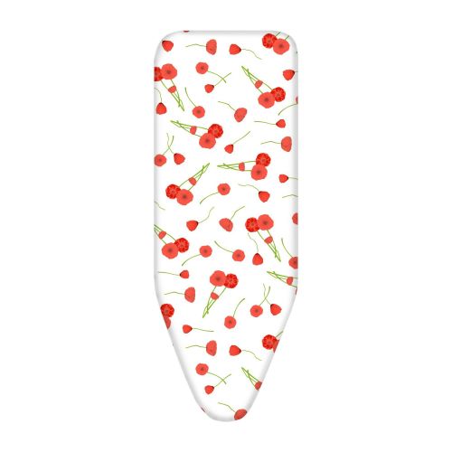 Funda plancha TITANIUM 130x48cm. / flores rojas